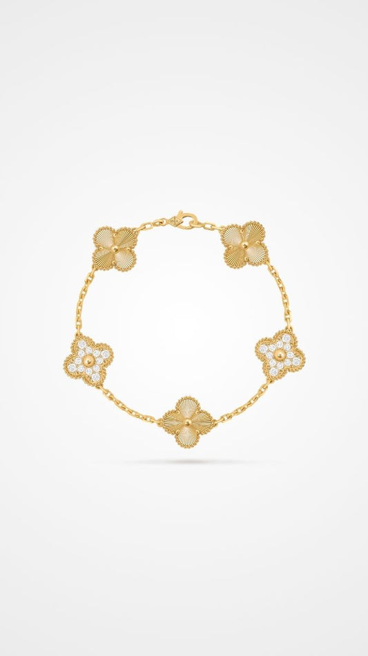 Vintage Alhambra bracelet, 5 motifs