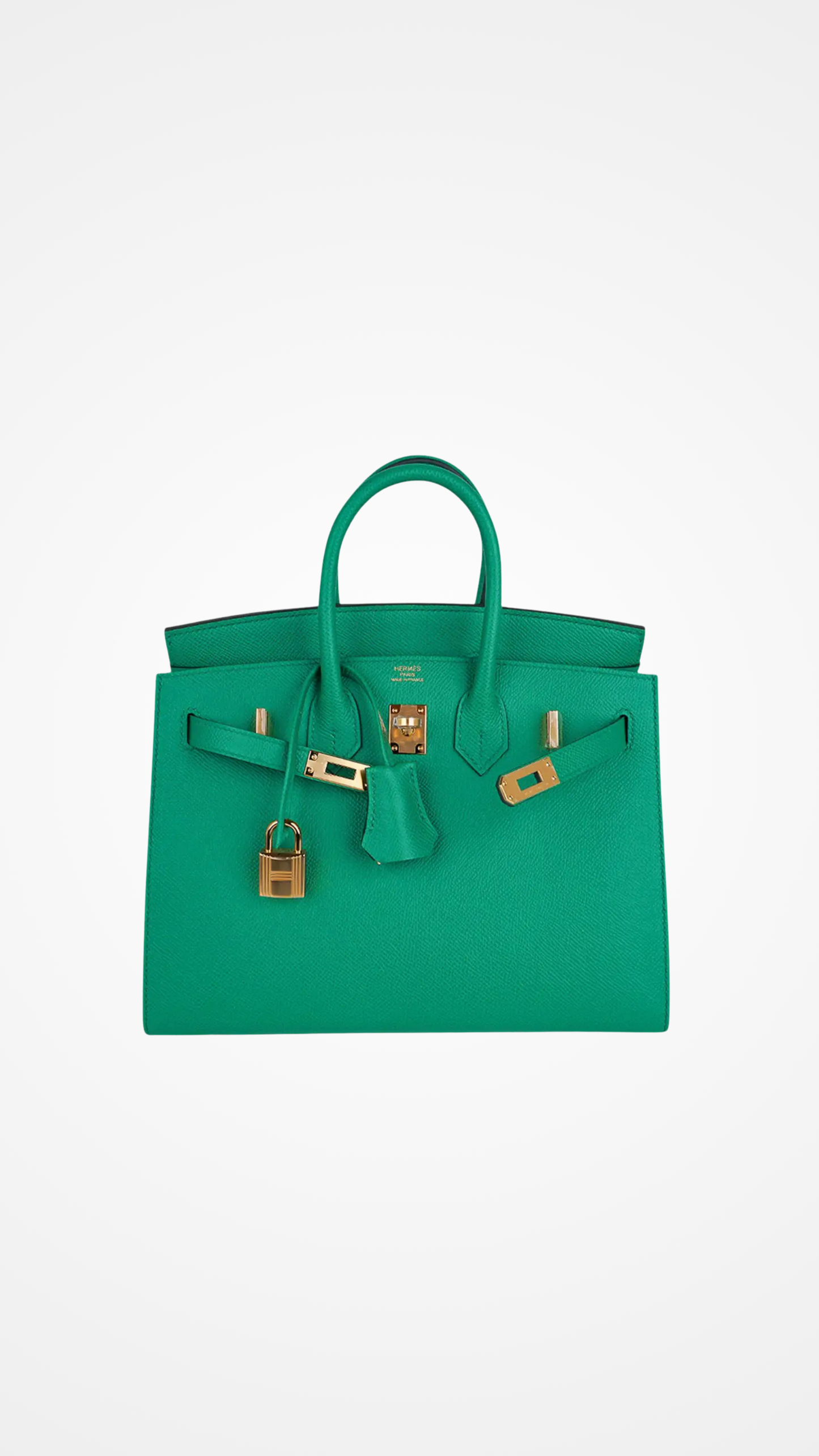 Sellier 25 Bag Vert Jade Gold Hardware Epsom Leather