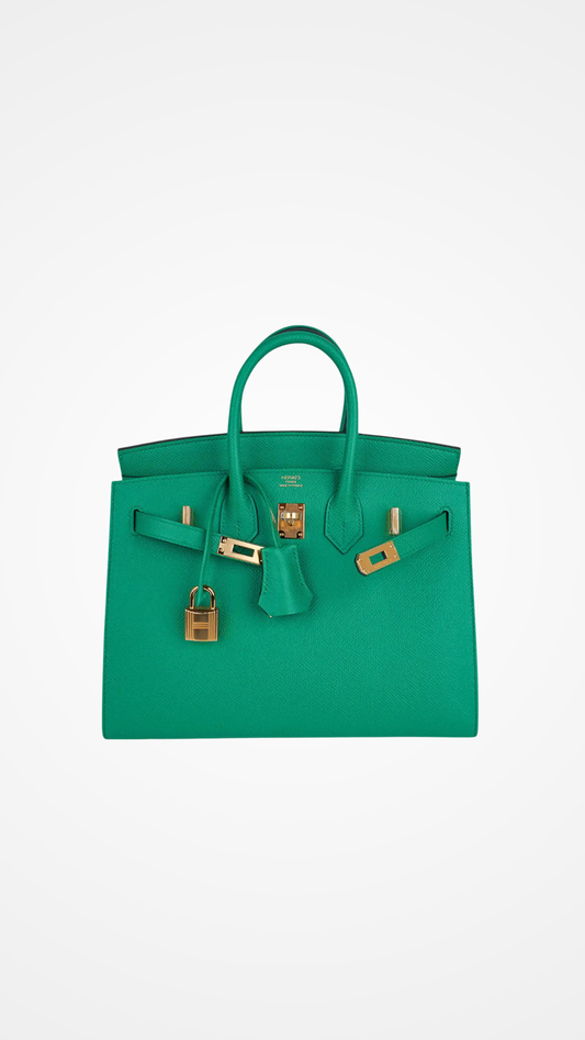 Sellier 25 Bag Vert Jade Gold Hardware Epsom Leather