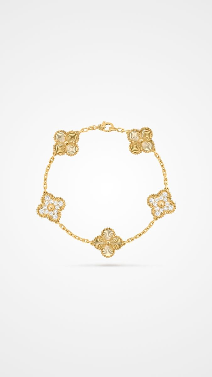 Vintage Alhambra bracelet, 5 motifs