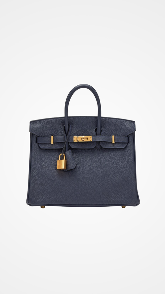 Bleu Nuit Togo Birkin 25 Gold Hardware Gold Hardware